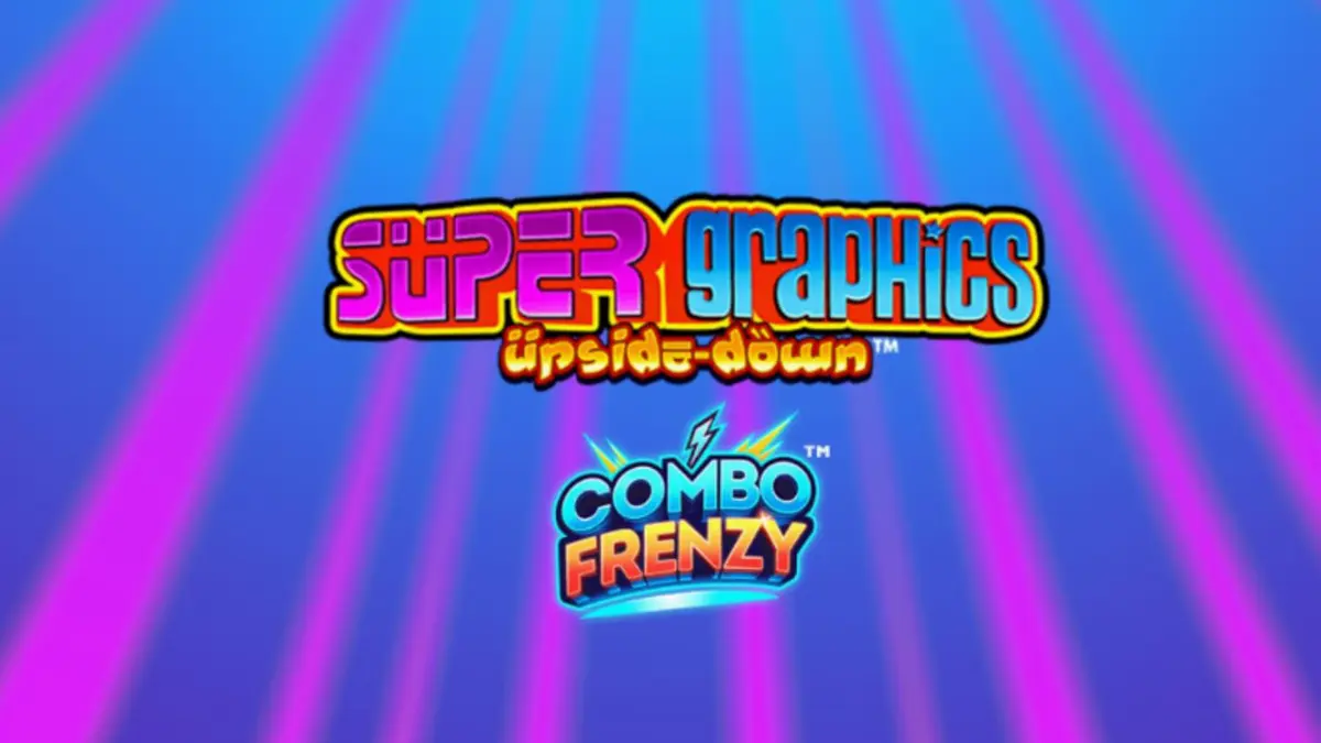 Tampilan visual slot Super Graphics Upside Down dengan tema anime dan Lucky Cats